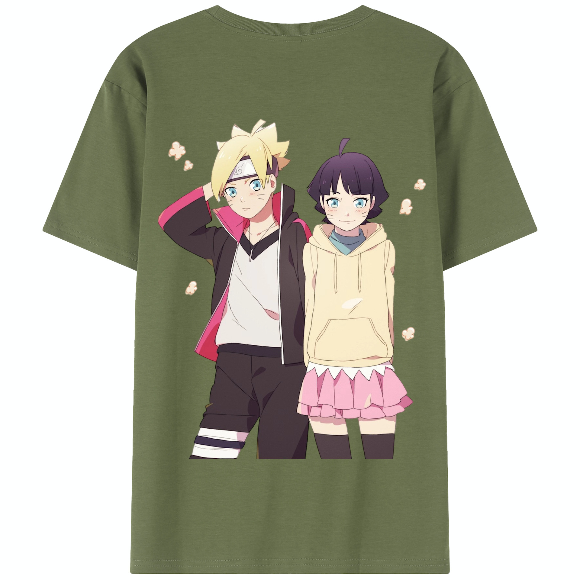 （画像用） NARUTO -ナルト- うずまき ボルト Uzumaki Boruto 綿100％半袖Tシャツ（背面プリント）
